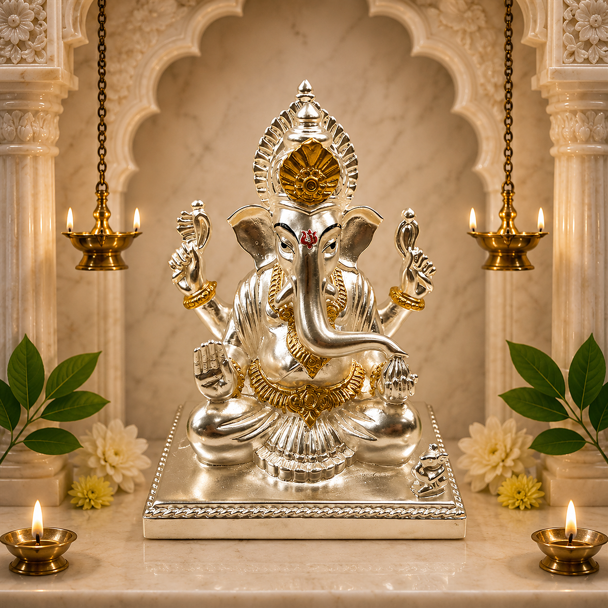 Silver Ganesh Ji